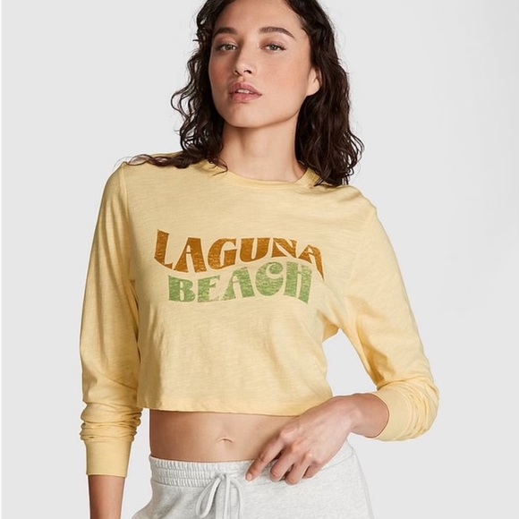 PINK Victoria's Secret Tops - PINK Long Sleeve Laguna Beach Tee